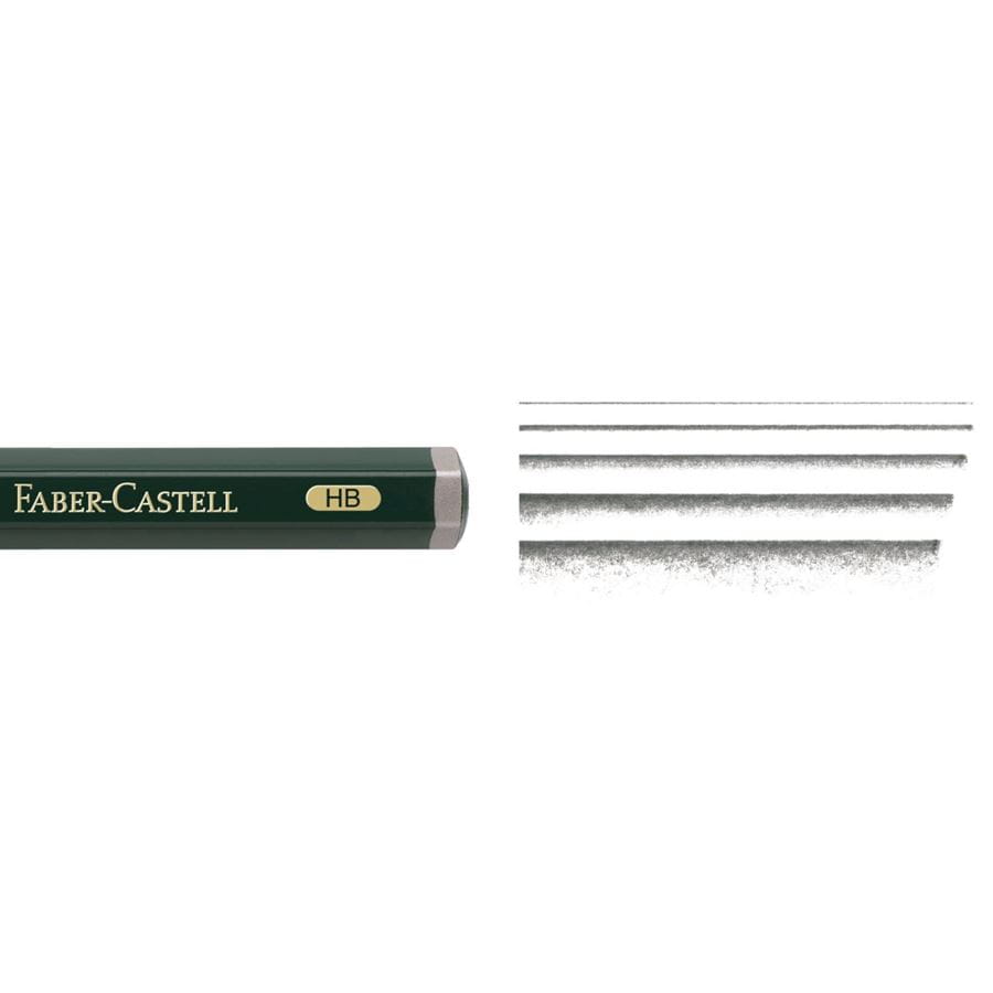 Faber-Castell - Crayon graphite Castell 9000 Jumbo HB