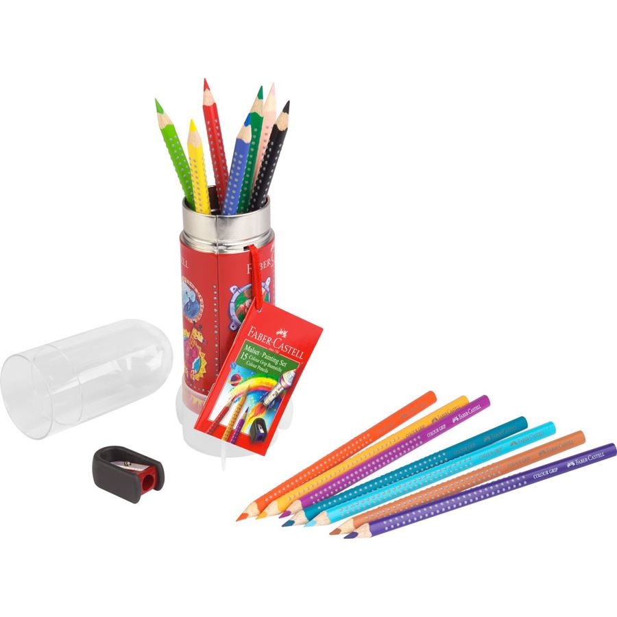 Faber-Castell - Set Colour Grip fusée pour peindre et dessiner