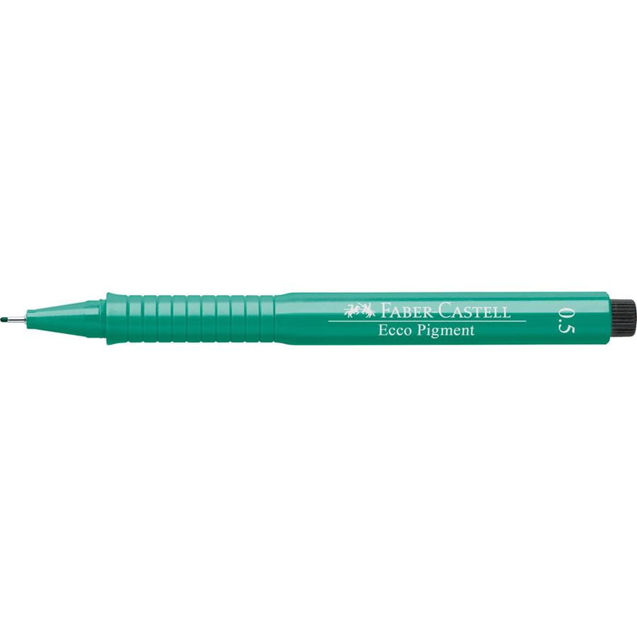 Faber-Castell - Feutre fin Ecco Pigment, 0,5 mm, vert