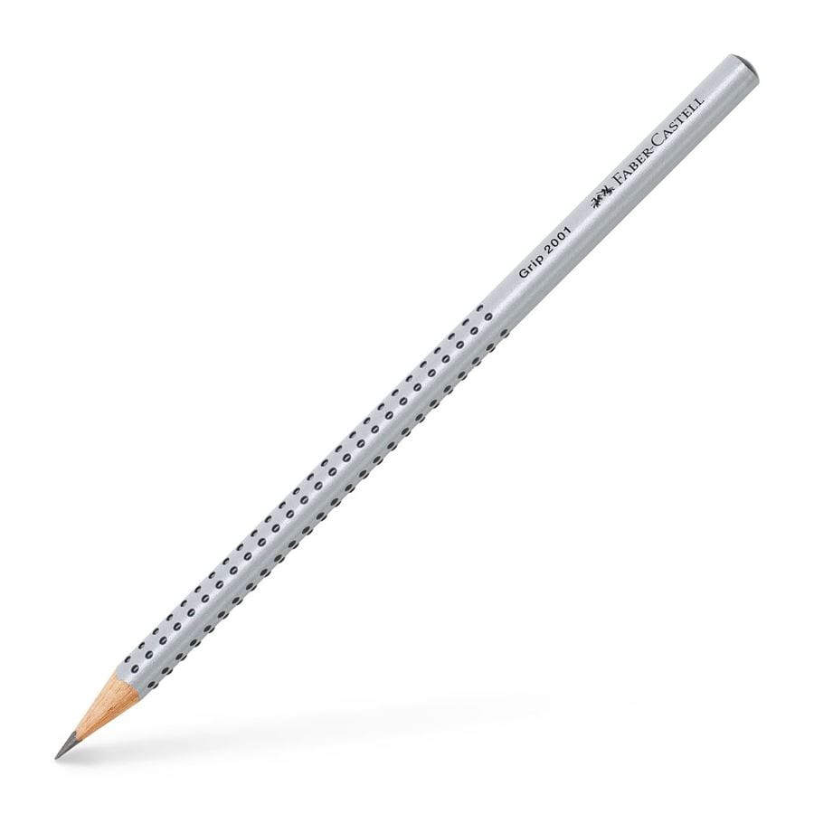 Faber-Castell - Grip 2001 graphite pencil, H, silver