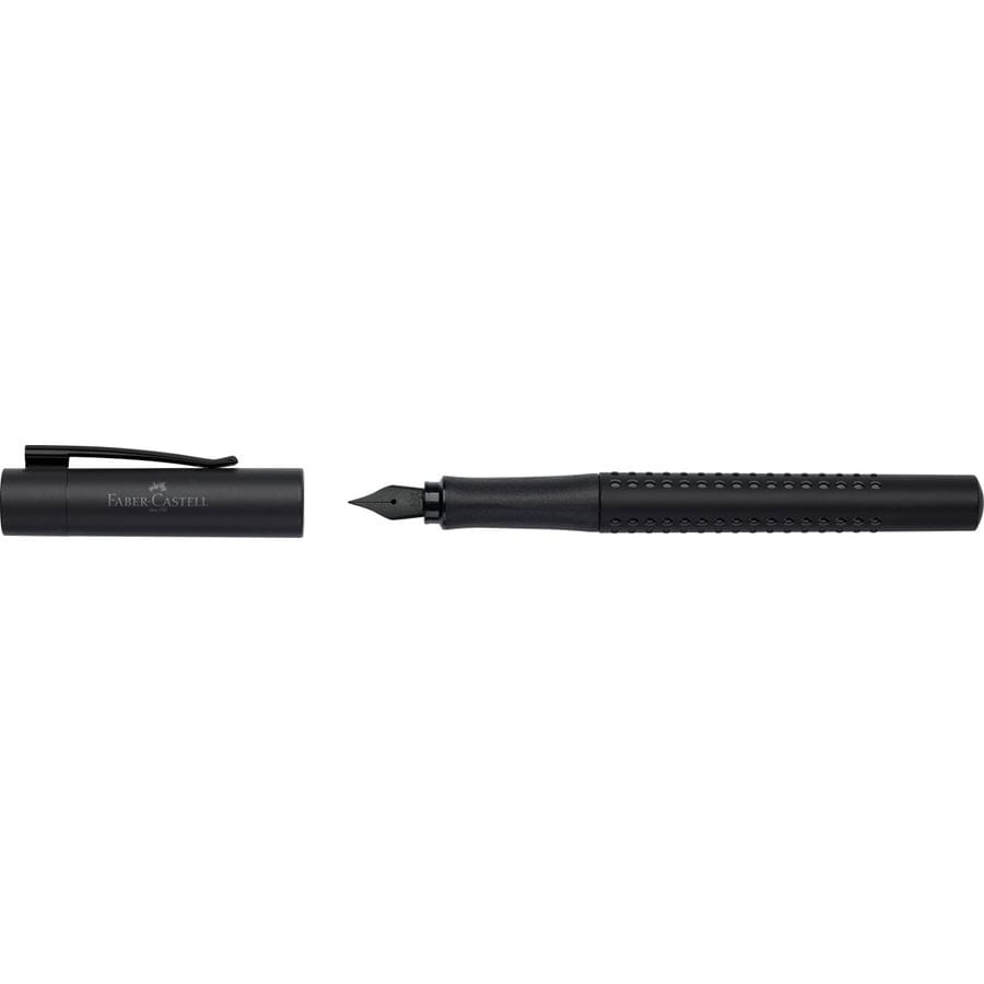 Faber-Castell - Stylo-plume Grip Edition, largeur de plume F, all black