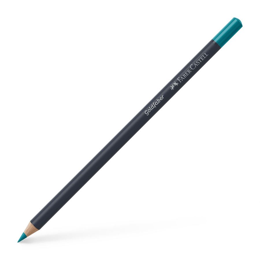 Faber-Castell - Crayon de couleur Goldfaber turquoise cobalt clair