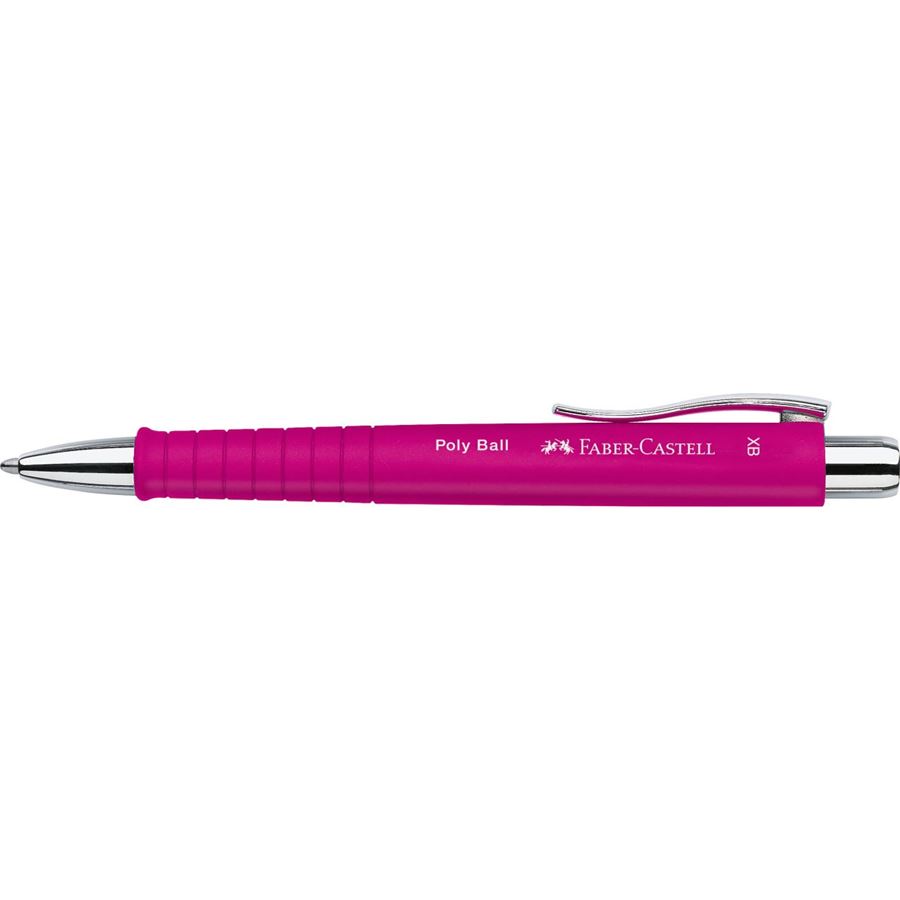 Faber-Castell - Stylo-bille Poly Ball Colours, XB, rose