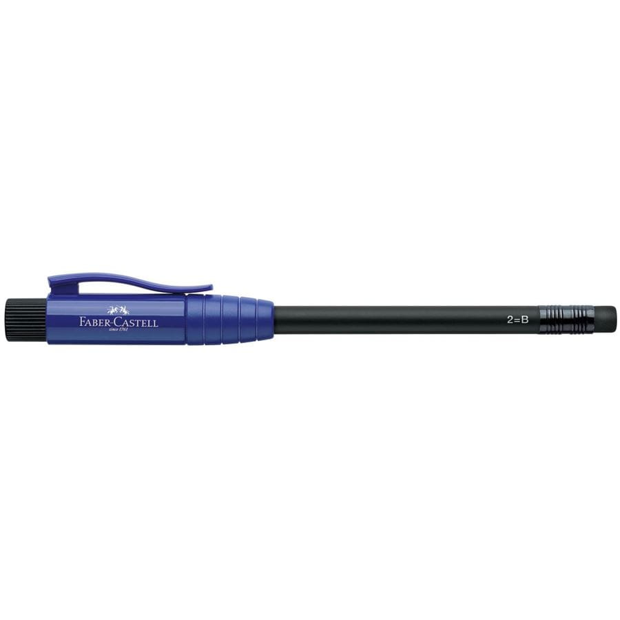 Faber-Castell - Perfect Pencil II with built-in sharpener, blue