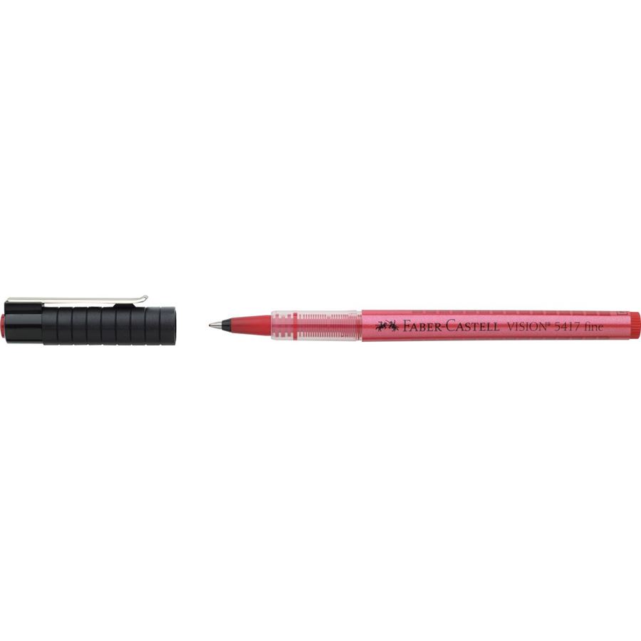 Faber-Castell - Vision 5417 rollerball, F, red