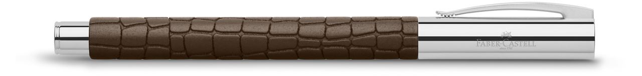 Faber-Castell - Stylo-plume Ambition 3D Croco, M, marron
