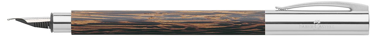 Faber-Castell - Stylo-plume Ambition bois de cocotier M