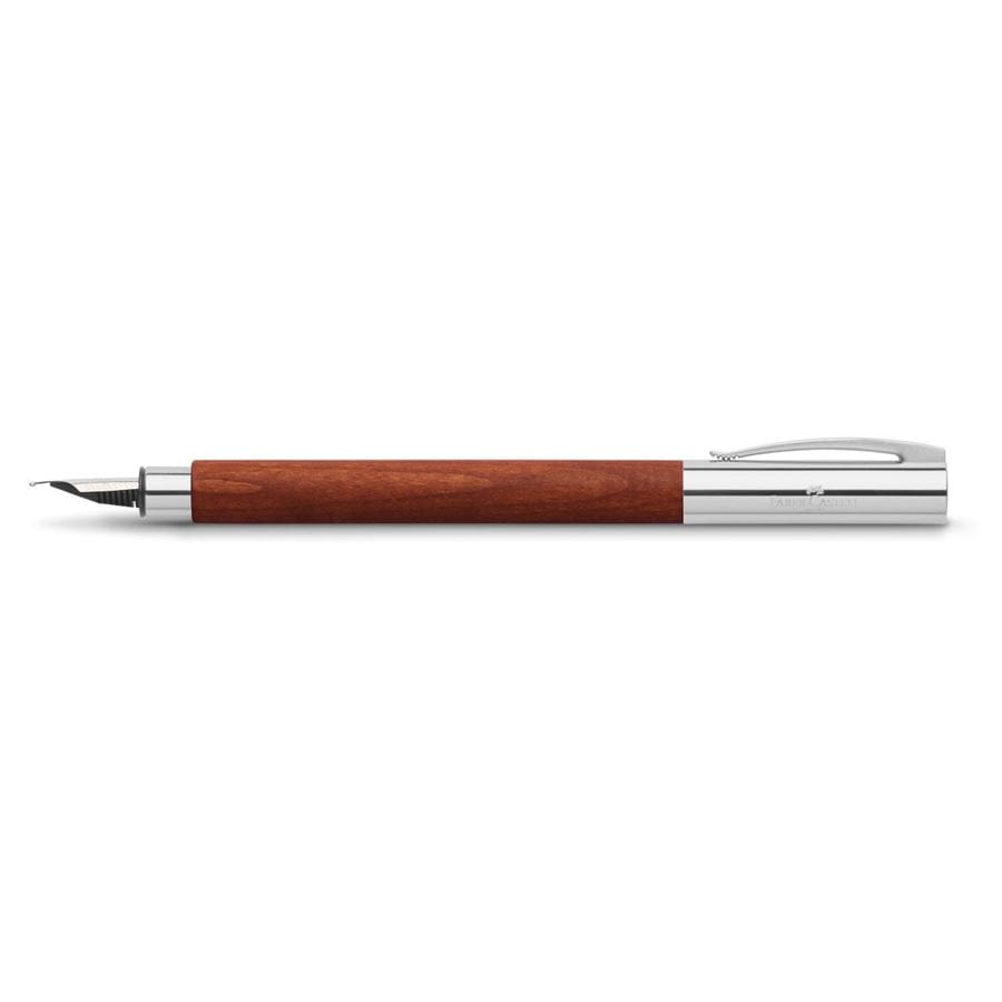 Faber-Castell - Ambition pear wood fountain pen, M, reddish brown