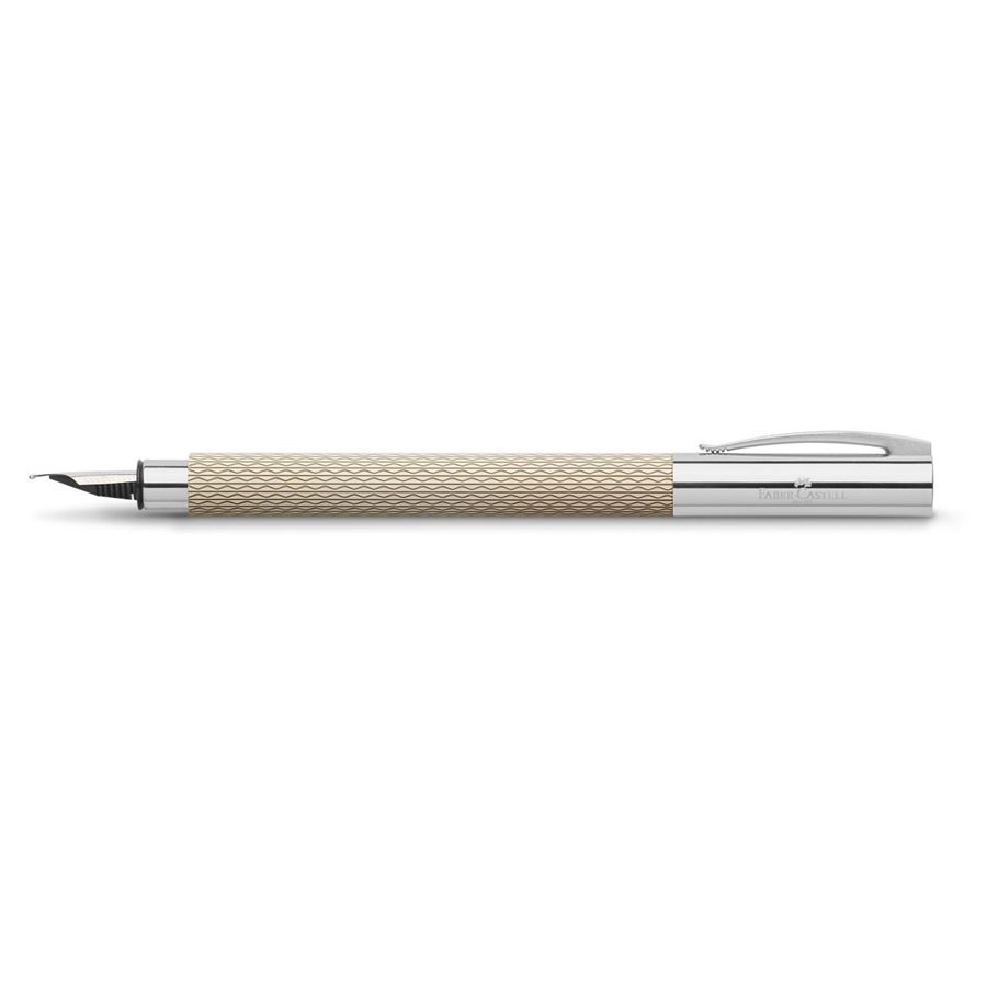 Faber-Castell - Ambition OpArt White Sand fountain pen, EF