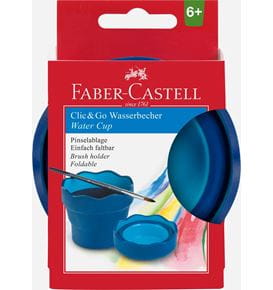 Faber-Castell - Gobelet Clic&Go bleu
