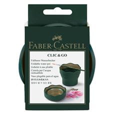 Faber-Castell - Gobelet à eau Clic&Go vert foncé