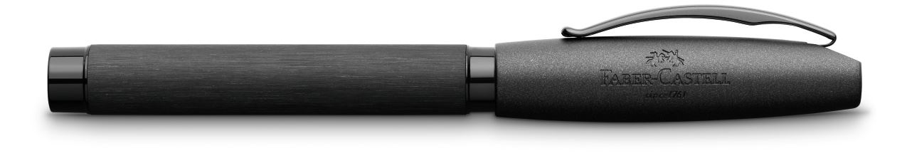 Faber-Castell - Stylo plume Essentio Aluminium Noir medium