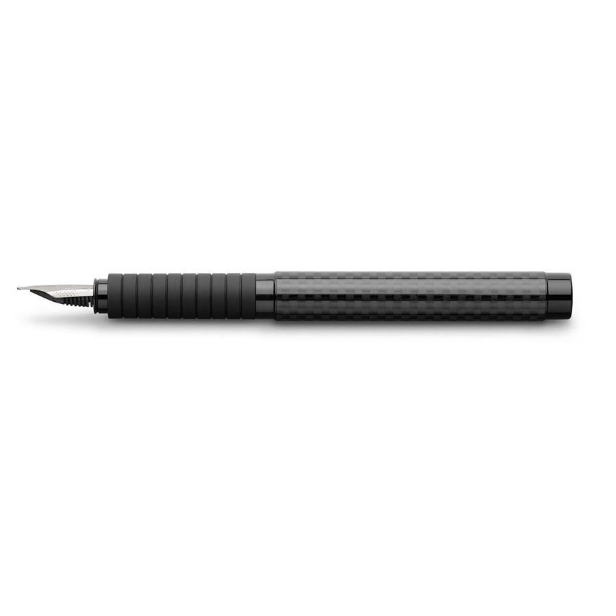 Faber-Castell - Stylo-plume Essentio Black carbone Large