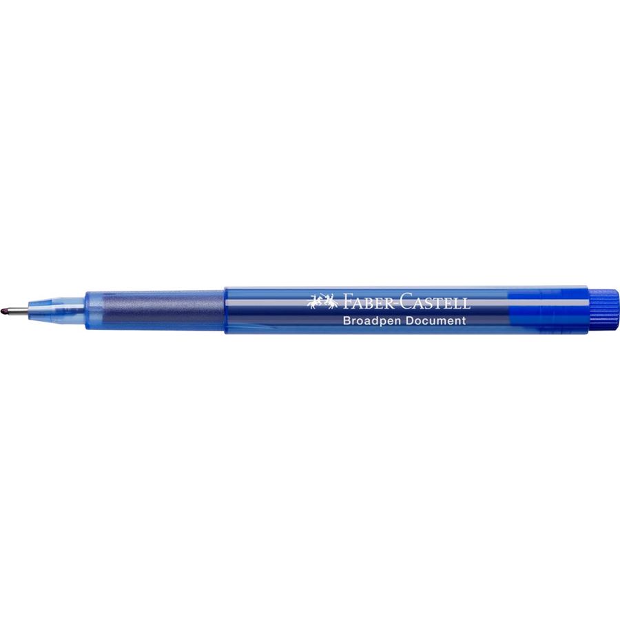 Faber-Castell - Fibre tip pen Broadpen document blue