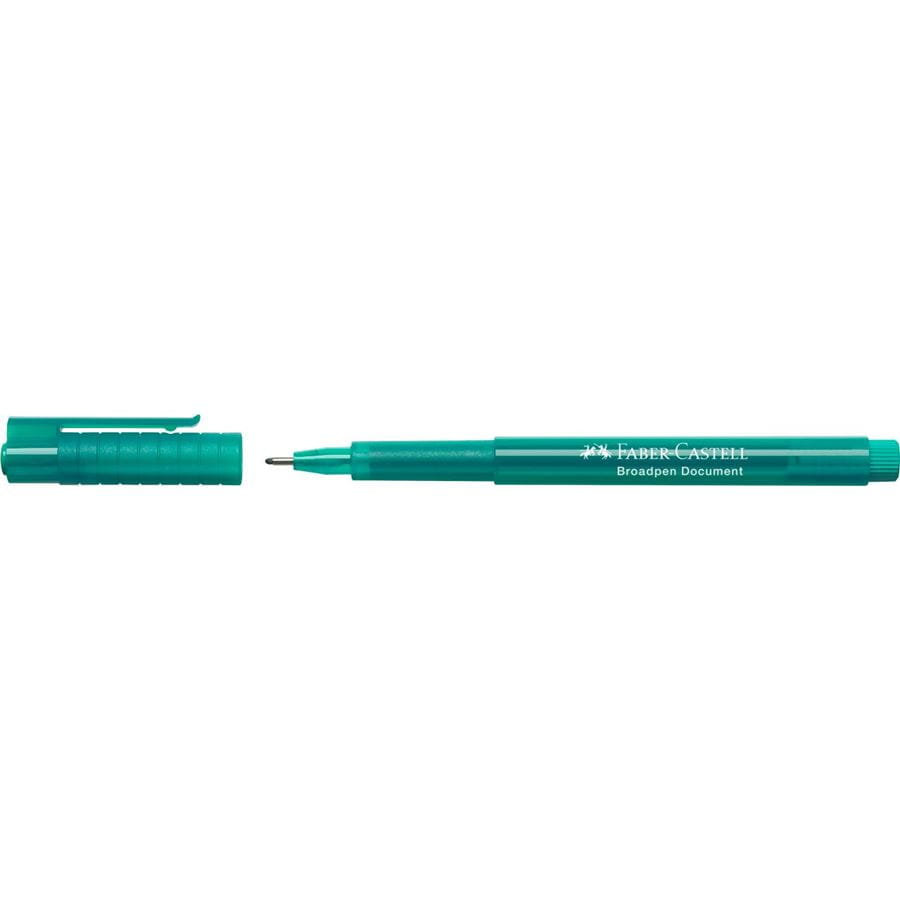 Faber-Castell - Fibre tip pen Broadpen document turquoise