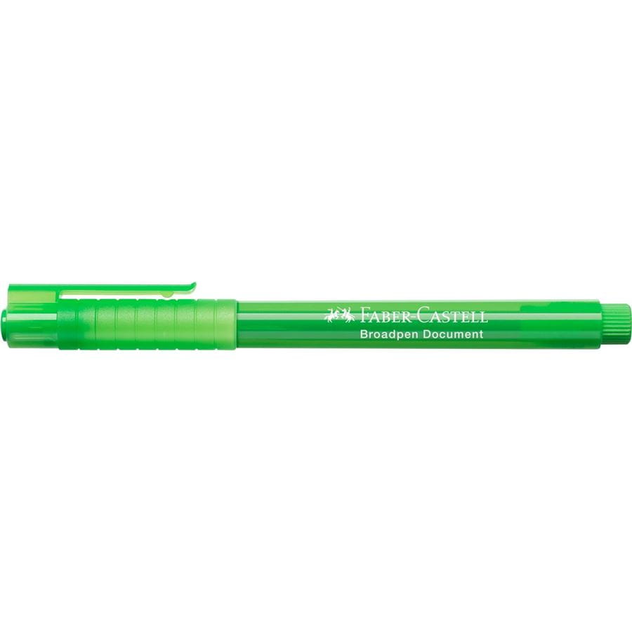 Faber-Castell - Fibre tip pen Broadpen document grass green