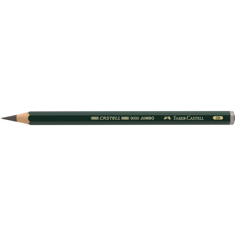 Faber-Castell - Crayon graphite Castell 9000 Jumbo 2B