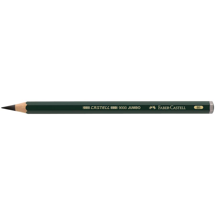 Faber-Castell - Crayon graphite Castell 9000 Jumbo 8B