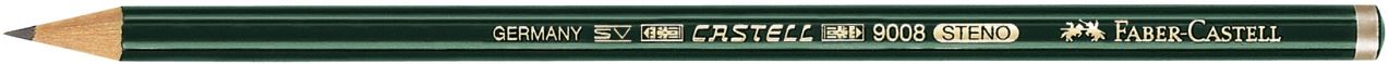 Faber-Castell - Castell stenography 9008 pencil, 2B