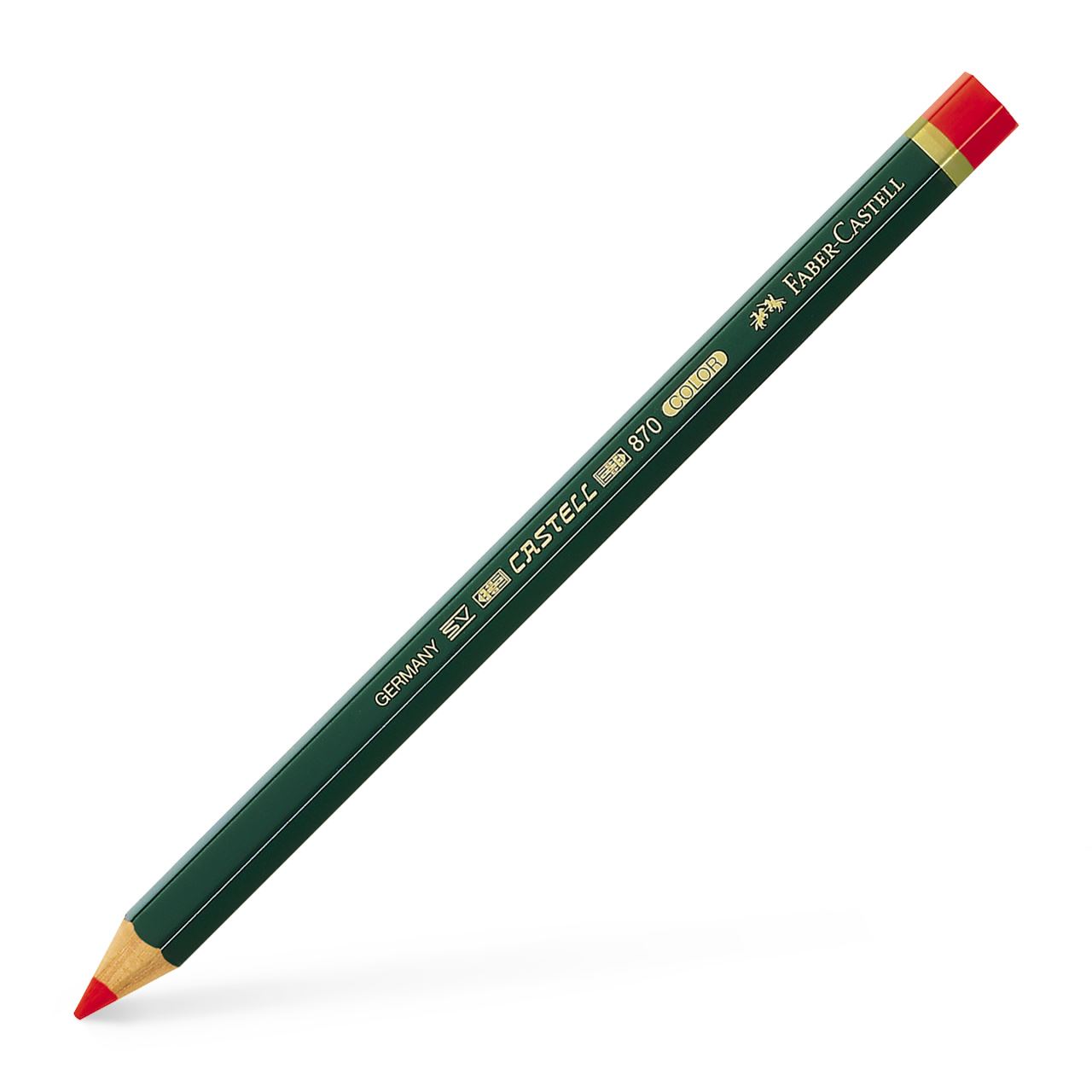 Faber-Castell - Crayon de coul. Castell Color 870 rouge
