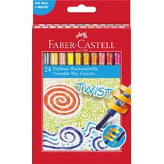 Faber-Castell - Twistable Wax Crayons en carton de 24