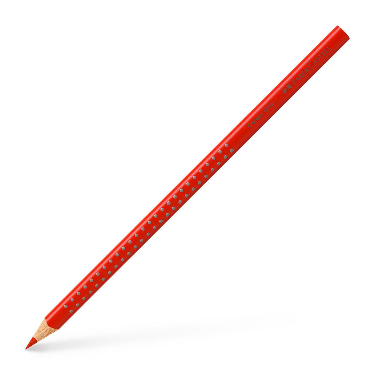 Faber-Castell - Crayon de couleur Colour Grip rouge écarlate