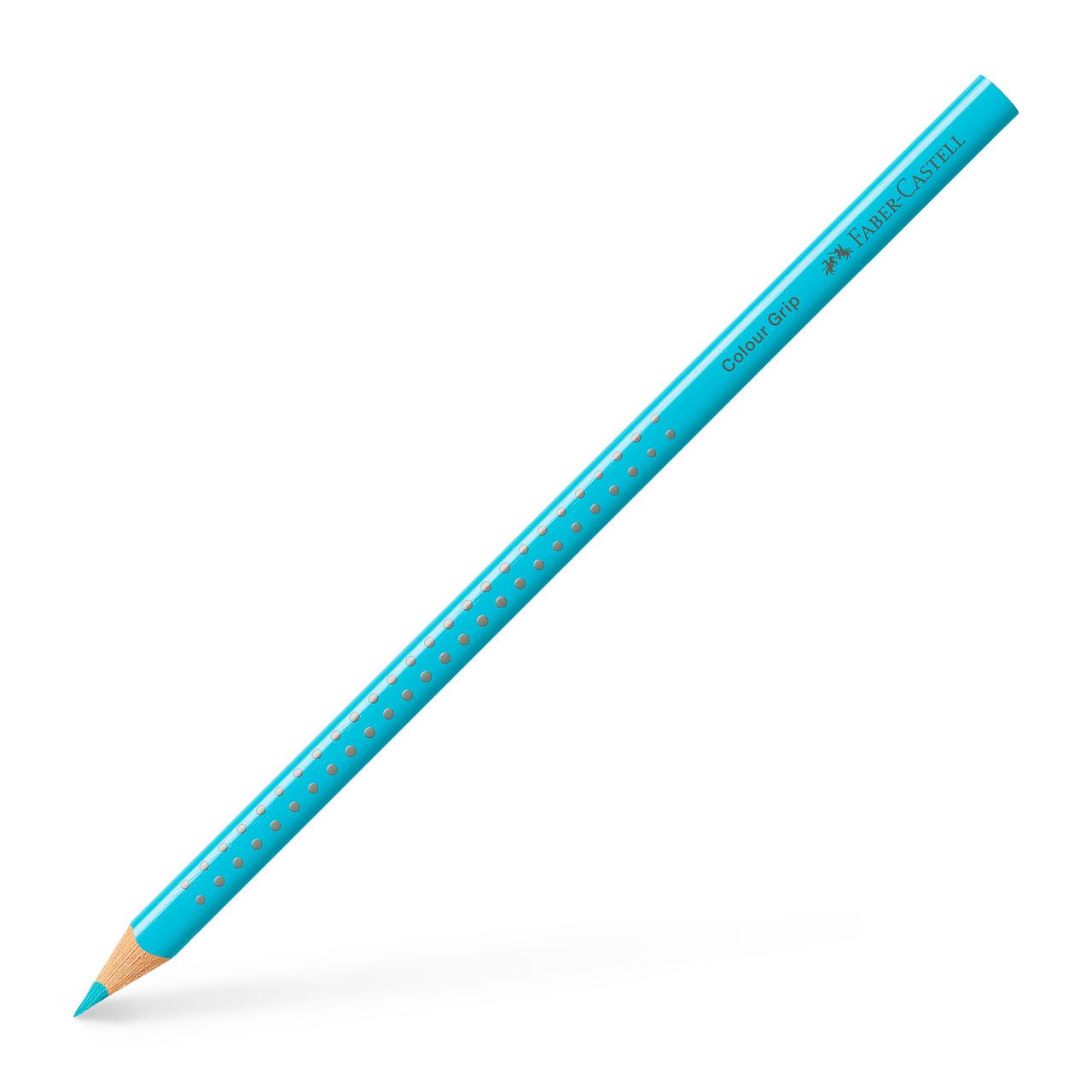 Faber-Castell - Crayon de couleur Colour Grip turquoise cobalt clair