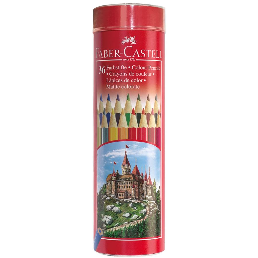 Faber-Castell - Crayons de couleur Classic tube de 36