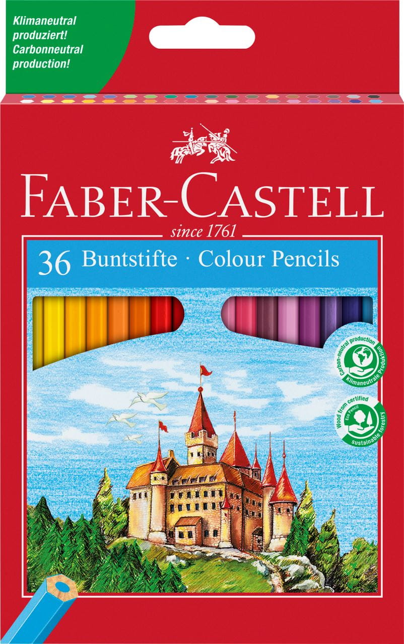 Faber-Castell - Crayon de couleur Castle étui de 36