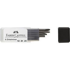 Faber-Castell - Tube 6 mines compas H 2mm