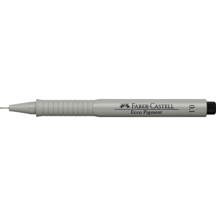 Faber-Castell - Feutre fin Ecco Pigment, 0,1 mm, noir