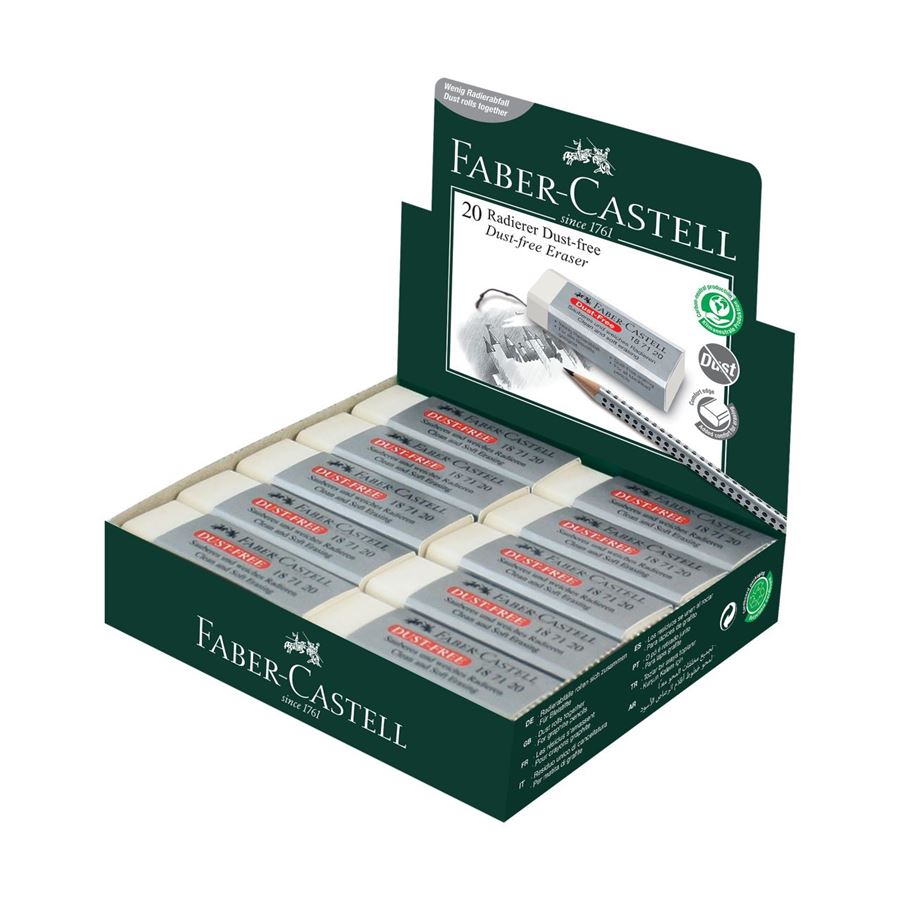 Faber-Castell - Gomme Dust-free blanc