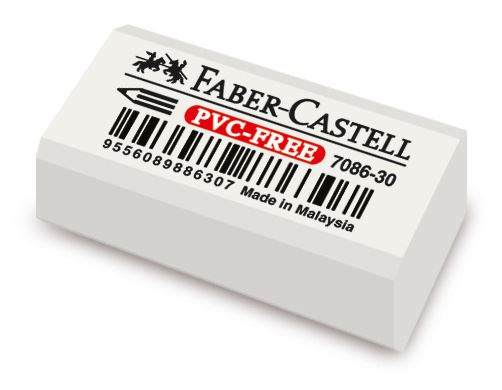 Faber-Castell - Gomme PVC-free plastique petit 7086-30