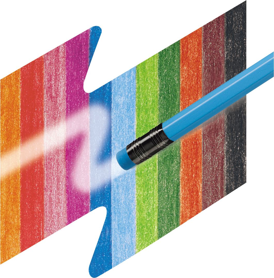 Faber-Castell - Crayons de couleur gommables étui de 12