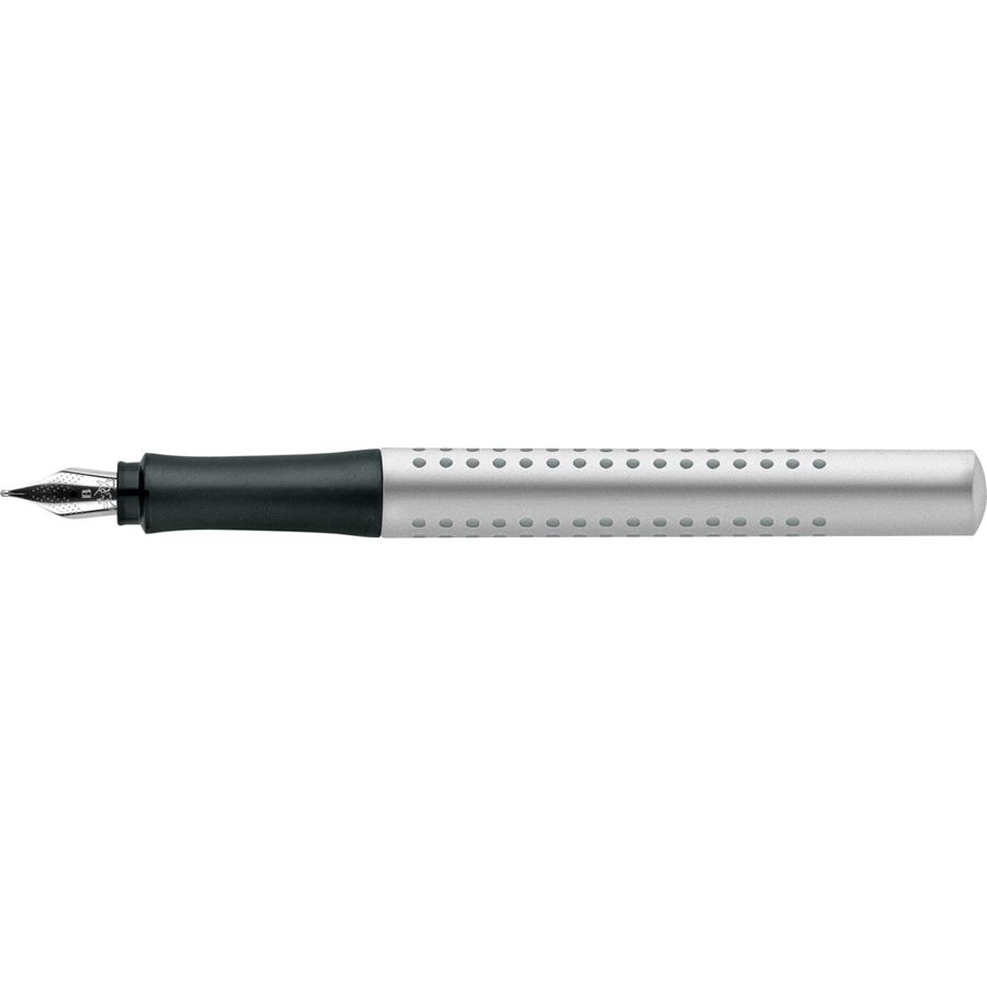 Faber-Castell - Grip 2011 fountain pen, nib width B, silver