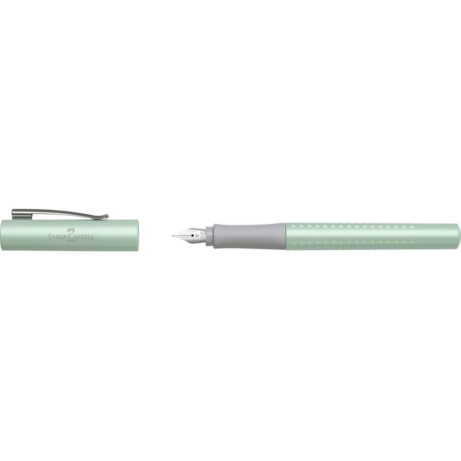 Faber-Castell - Stylo-plume Grip Pearl Edition EF menthe