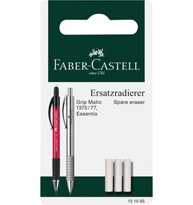 Faber-Castell - Grip Matic spare erasers for mechanical pencil, set of 3