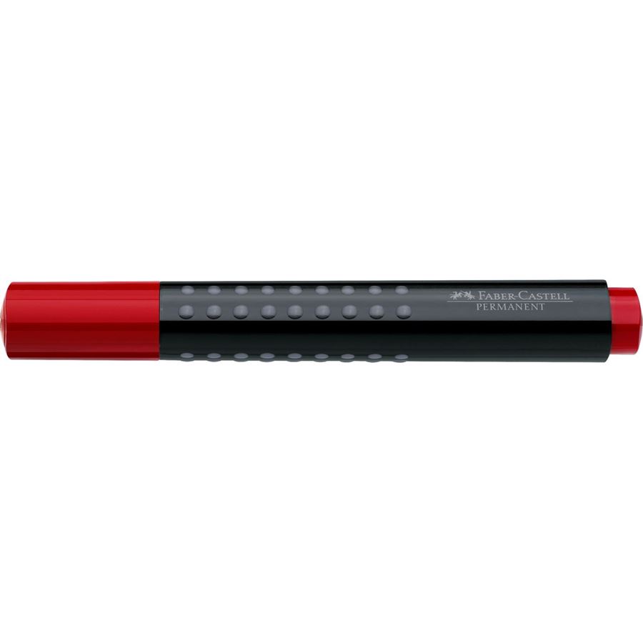 Faber-Castell - Marqueur permanent Grip 1504 ogive rouge