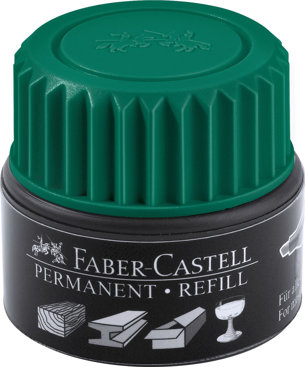 Faber-Castell - Encrier recharge Grip Permanent 1505 vert