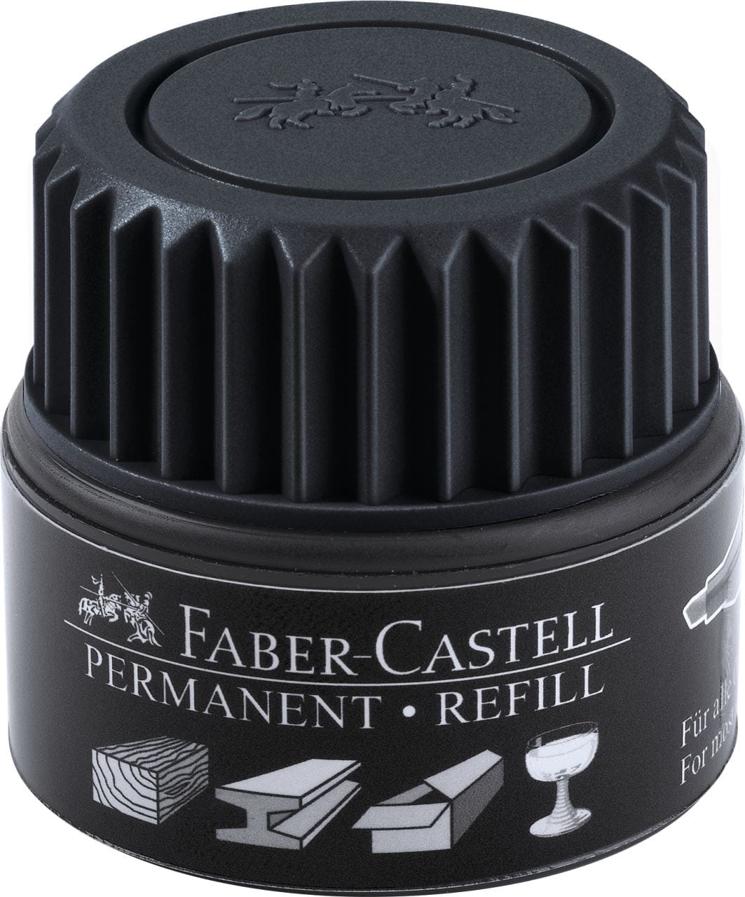 Faber-Castell - Encrier recharge Grip Permanent 1505 noir