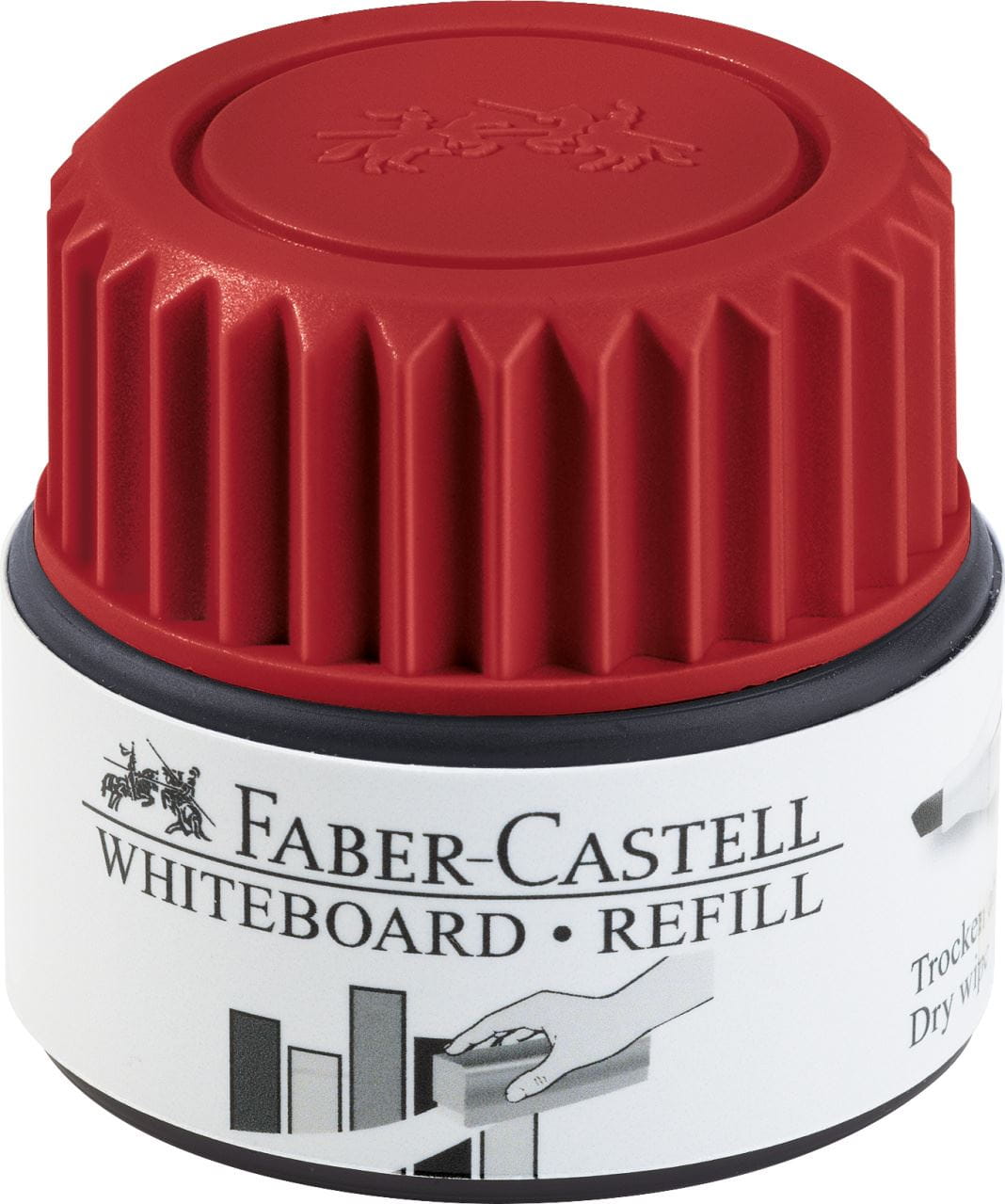 Faber-Castell - Encrier recharge tableau blanc 1584 rouge