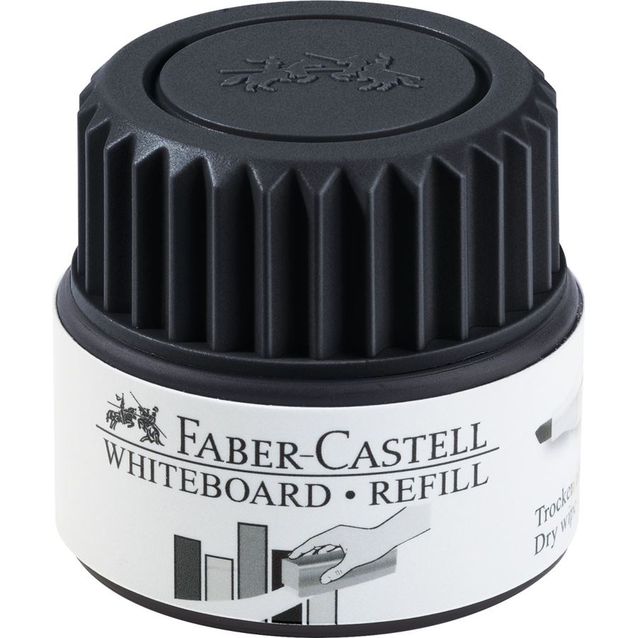 Faber-Castell - Encrier recharge tableau blanc 1584 noir