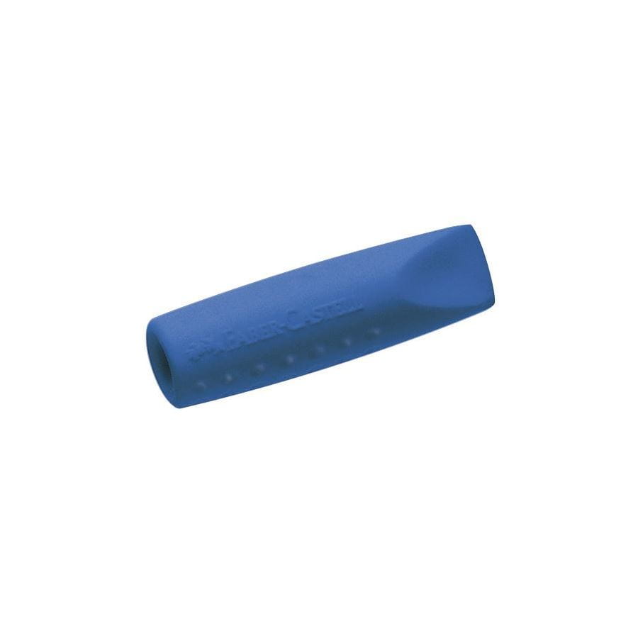Faber-Castell - Grip 2001 eraser cap eraser, 2x grey, red or grey, blue