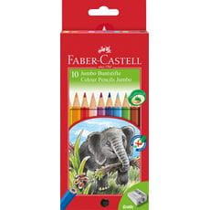 Faber-Castell - Classic Colour Jumbo colour pencil, cardboard wallet of 10
