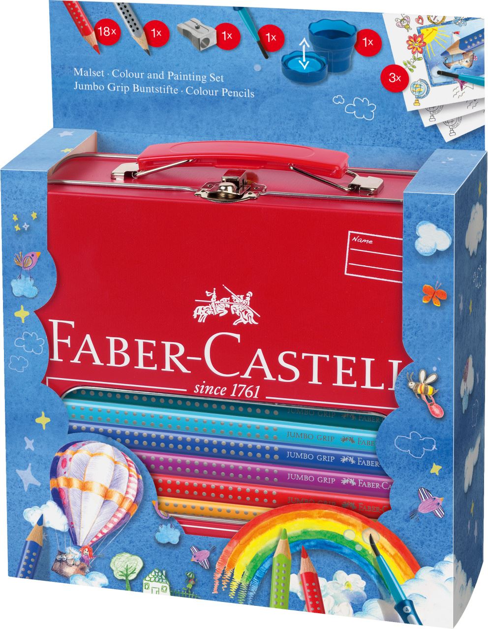 Faber-Castell - Set de coloriage Jumbo Grip ballon