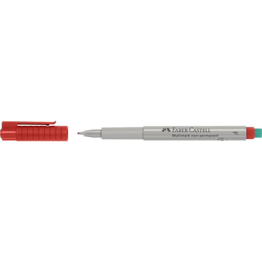 Faber-Castell - Multimark overhead marker water-soluble, F, red