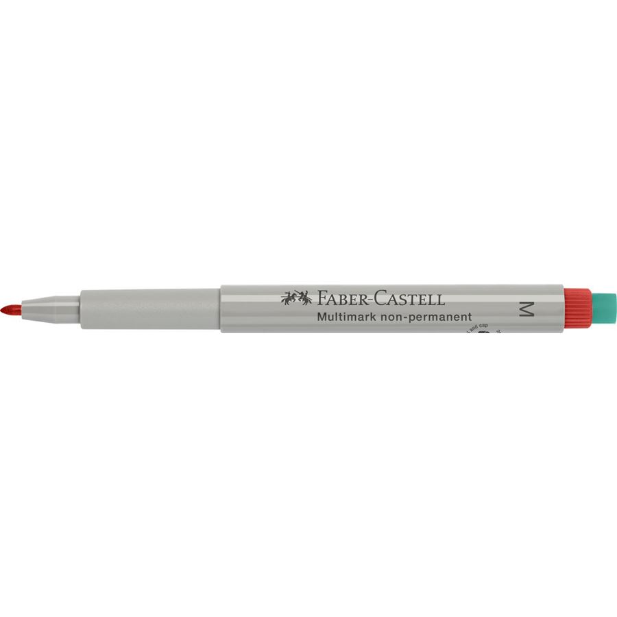 Faber-Castell - Feutre multiusage Multimark non-permanent M rouge