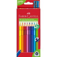 Faber-Castell - Crayon couleur triangulaire Jumbo étui de 10