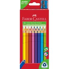 Faber-Castell - Crayon couleur triangulaire Jumbo étui de 20