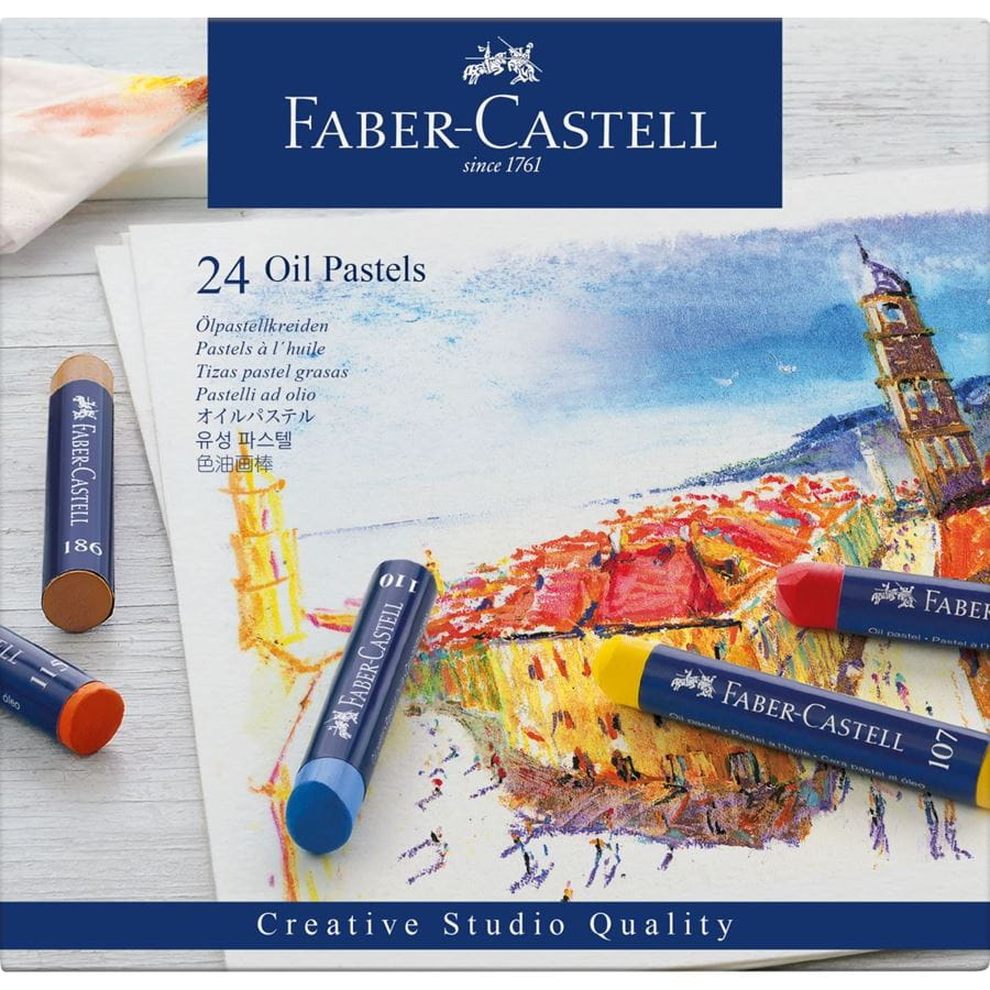 Faber-Castell - Pastels à l'huile, boîte de 24